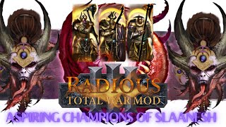 Total War Warhammer 3 (Radious Mod, Aspiring Champions of Slaanesh unit's performance)