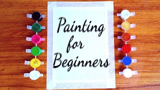 Watercolor painting for beginners | Easy watercolor painting for beginners | Easy Drawing