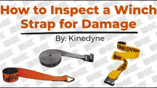 How to Inspect a Winch Strap for Damage 201