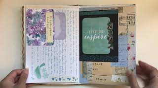 ASMR Junk journal flip through: Paper sounds, no talking