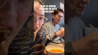 SARAP NG KAIN NI BOSSING VIC SOTTO NG SUKIYAKI♥️ #vicsotto #pauleenluna #trending