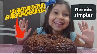 BOLO DE CHOCOLATE/Receita Simples|rápido e fácil