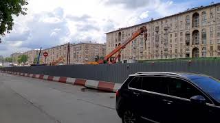 Реконструкция Ленинского проспекта в Москве 07.06.2021 года (продолжение).