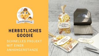 Herbstliches Goodie mit Anhängerstanze