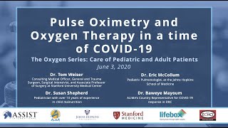 Oxygen Series - Session 2: Pulse Oximetry and Oxygen Therapy in a time of COVID-19  #013-AFRICA