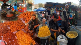 Breakfast and Traditional Street food in Kabul Afghanistan | Liver fry | Bolani | Subha ka nashta