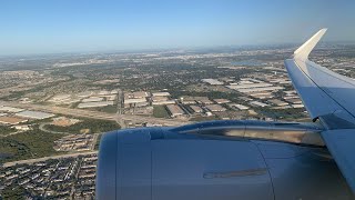 American Airlines Airbus A321NEO Pushback, Taxi, and Departure from Dallas