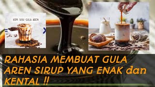 cara membuat sirup gula aren yang enak ( gula aren cair )