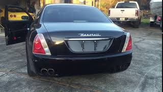 Maserati quattroporte STRAIGHT PIPE !! V8 LOUD !!