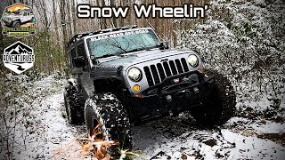 Snow Wheeling | V8 Wrangler on 40’s & Gladiator on 37’s. Amazing Waterfalls! East TN Trails!