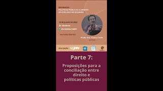 Encontro entre políticas públicas e direito - Parte 7