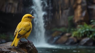 IMPRESIONANTE! Chamada do Canário GACOR EMOCIONADO + Som de Água para Canário Silencioso