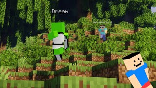 POV: Dream is the hunter in a Minecraft Manhunt (ft. shitass)