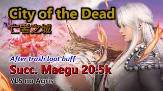 BDO City of the Dead post buff 20.5k trash Succ. Maegu YLS no Agris 黑沙 亡者之城 buff後 大白 20.5k雜物 繼承魅狐