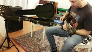 Nico Moffa Lorraine semi acoustic handmade guitar! Funky sample!