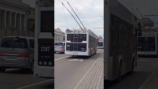 Два троллейбуса ПКТС-6281 *адмирал* Красноярск.