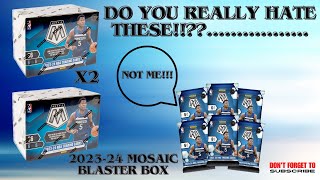 Who hate these?…NOT ME!..Auto & #’d card hit🔥2023-24 Panini Mosaic Basketball Blaster Box Reviews!