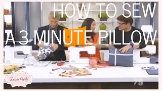 How To Sew A Pillow In 3 Minutes (Steven And Chris)