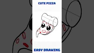 Easy cute pizza drawing