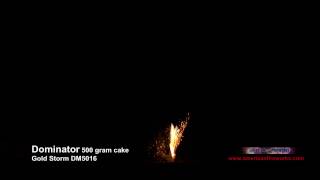 Gold Storm - Dominator Fireworks, American Fireworks Company