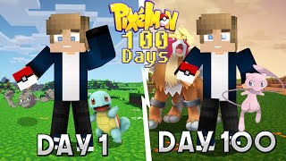 I Spent 100 DAYS In Minecraft Pixelmon! This Is What Happened...