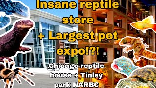 LARGEST PET EXPO + INSANE PET STORE TOUR!! (Tinley Park NARBC pt 2 and Chicago Reptile House)