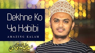 Dekhne Ko Ya Muhammadﷺ || Syed Abdul Qadir Qadri - Syed Suhail Qadri || Amazing Kalam