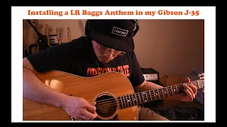 Can I get a good plugged in sound from my acoustic? | LR Baggs Anthem install in my Gibson J-35