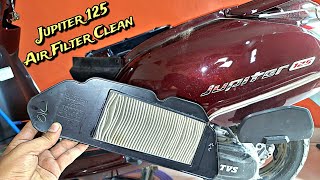 TVS Jupiter 125 Air Filter Clean | TVS Jupiter 125 Air Filter Change | How to Clean Air Filter