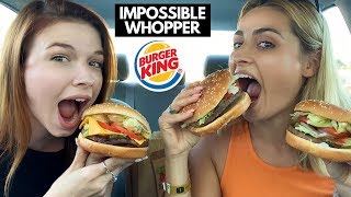 BURGER KING IMPOSSIBLE WHOPPER MUKBANG!