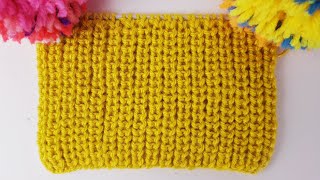 Only 2 Rows! Beautiful and Simple! Easy with explanation! How to knit :)