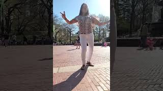 Dancing to Lil Louis and the World "I called you" @ Central Park, NY first hot 🔥 Spring day 4/13/23