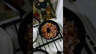 Паста с охотничьими колбасками🍝#мамаидочь#еда#tiktok#shorts