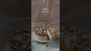 Beige Minimalist Happy Birthday Mobile Video #breakfastgoals #fluffypancakes #healthyfood