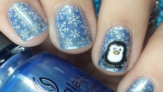 Cute Penguin Nail Art Tutorial