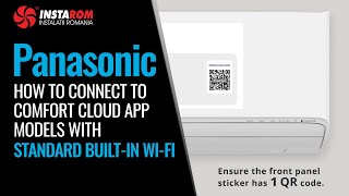 How to connect to Panasonic Comfort Cloud App Models with Standard Built in Wi-Fi