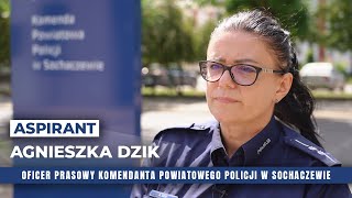 Aspirant Agnieszka Dzik o bezpieczeństwie w powiecie sochaczewskim