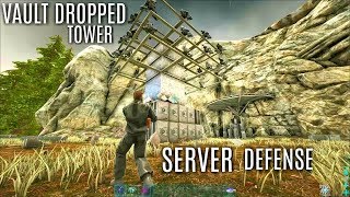 VAULT DROPPED TOWERS and Defending A Friendly Server - Official PVP (E20) - ARK Valguero