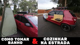 COMO COZINHAR E TOMAR BANHO NA ESTRADA!!!