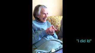 Great Grandmother Plays Magic Piano on iPad