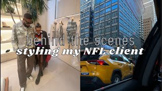 NYC WORK TRIP - behind the scenes of styling my NFL client