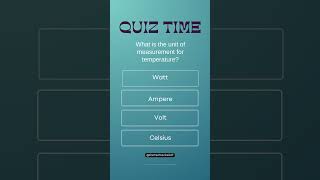 What is the unit of measurement for temperature | Facts | Hacks | Quiz | Science