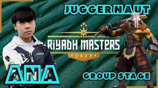 Ana Juggernaut Game 2 NGX vs Team Liquid Group Stage Riyadh Masters 2022