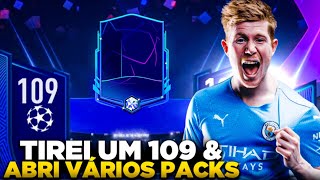 MITEI🔥😱ABRI VÁRIOS PACKS DA UCL & TIREI UM 109!|FIFA 23 MOBILE|