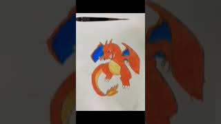 easy charizard drawing ⬅️☺ #shorts #pokemon #charizard #drawing