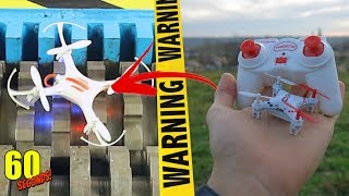 ◄ 60 초 ►  실험 파쇄기 VS  미니 쿼드 콥터 | Mini Quadcopter (60 Seconds!)