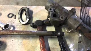 cub cadet 680 resto part 4 steering column clean up