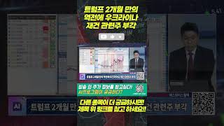 트럼프 2개월 만의 역전에 우크라이나 재건 관련주 부각 #에스와이스틸텍