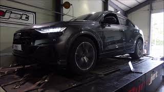 2022 AUDI Q8 55TFSI Quattro mar's ECU+ZF 8 TCU Tune Dyno Test 387WHP, 63Tq! 85WHP, 14Tq Up!