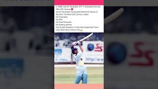 Sachin suppressed Desmond Haynes ODI Century record